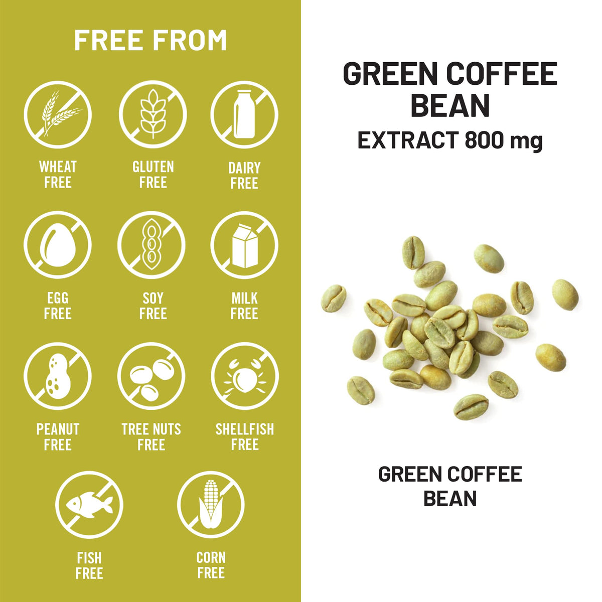 NatureWise Extrait de Grain de Café Vert 800mg prise quotidienne