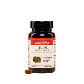 NatureWise Fer Bisglycinate 90 comprimés vue de face