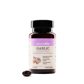 NatureWise Gélules d'Ail Sans Odeur - Boîte de 60 softgels
