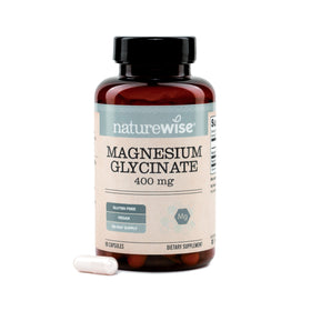 NatureWise Glycinate de Magnésium 400 mg capsules vue de face
