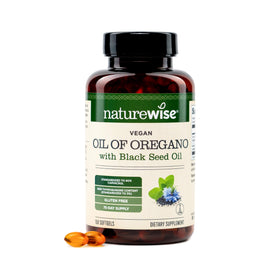 NatureWise Huile d'Origan Végétale 150 gélules, vue de face