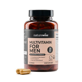 NatureWise Multivitamin pour Hommes - 60 Capsules, vue de face