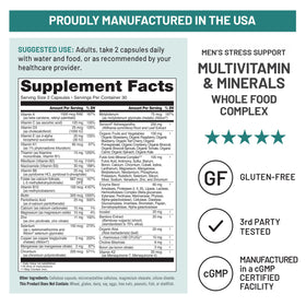 NatureWise Multivitamin pour Hommes avec fruits et légumes biologiques