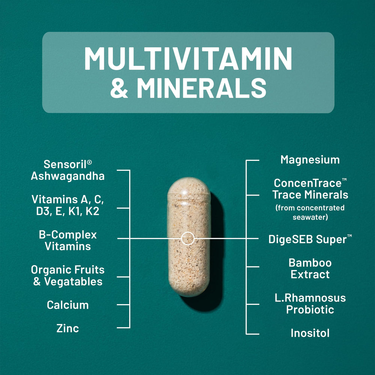 NatureWise Multivitamin pour Hommes capsules sur une table