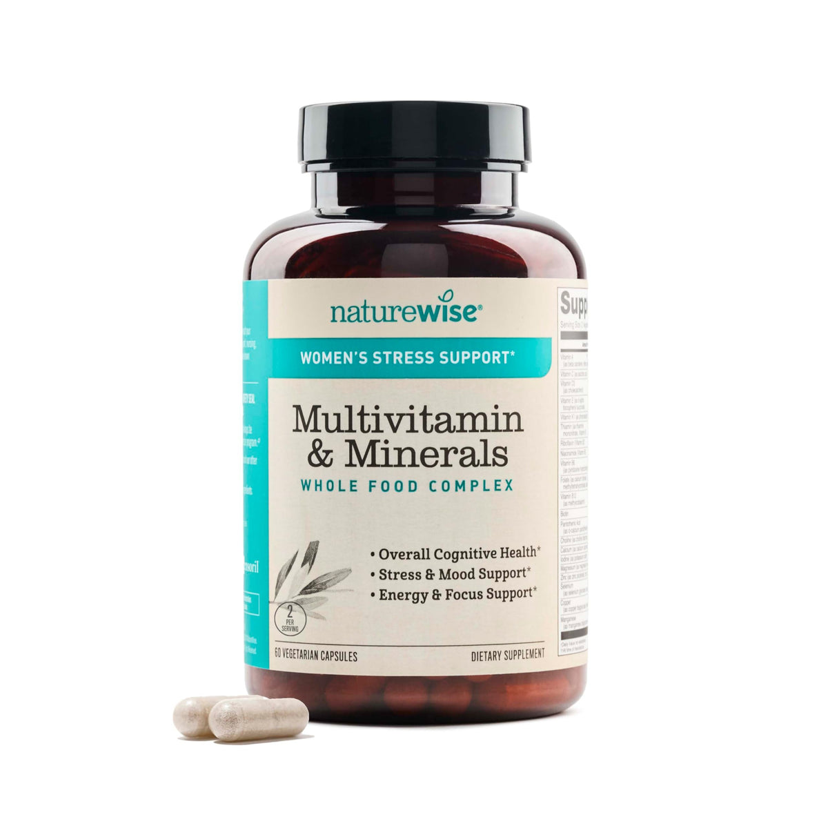 NatureWise Multivitamine Femme 60 capsules vue de face