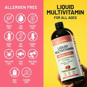 NatureWise Multivitamine Liquide avec fruits frais