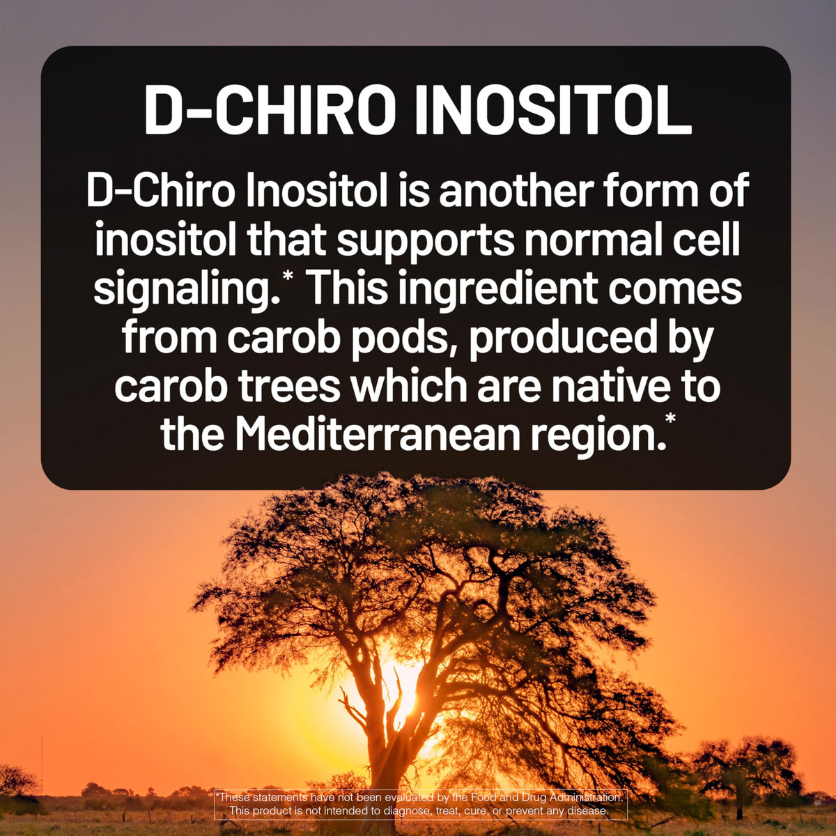 NatureWise Myo-Inositol & D-Chiro Inositol avec un verre d'eau