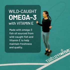 NatureWise Omega 3 gélules avec étiquette des ingrédients
