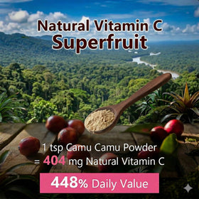 naturgy Poudre de Camu Camu 132g vue arrière montrant les ingrédients