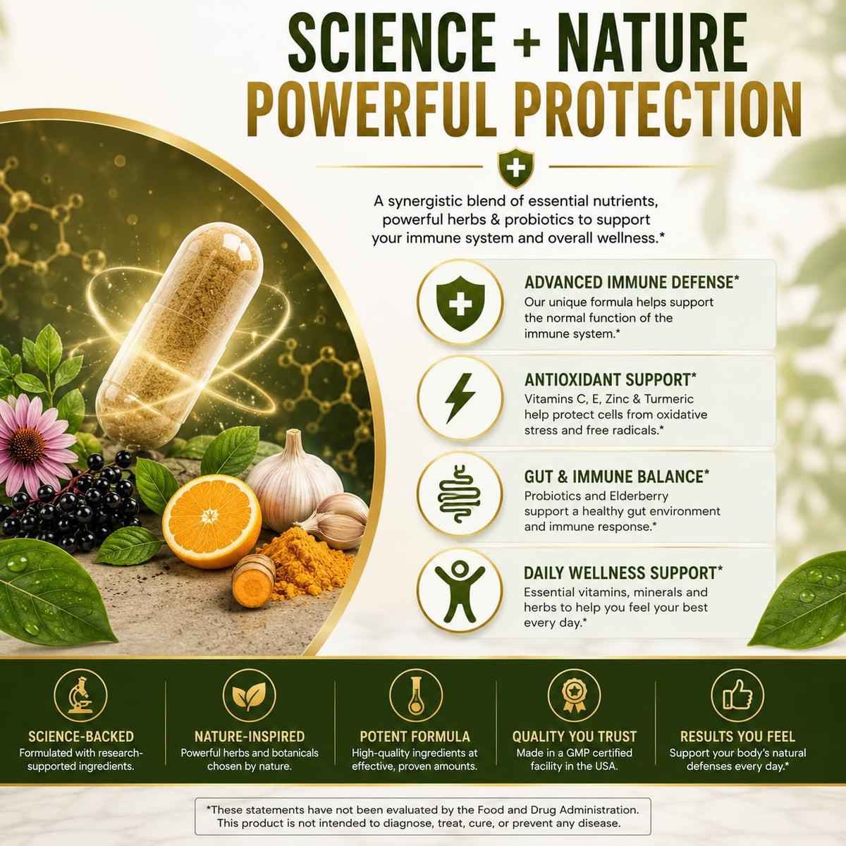 Naturonel Viracid Complete flacon sur une table en bois