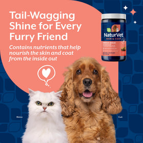 NaturVet Omega-Gold pour chiens et chats avec huile de saumon