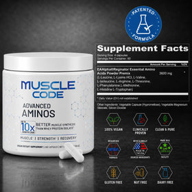 NAUTILUS Muscle Code Capsules Acides Aminés Essentiels flacon arrière