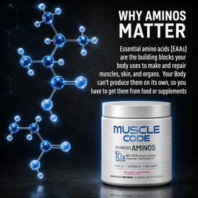 NAUTILUS Muscle Code Poudre d'Acides Aminés Essentiels 204g étiquetage des ingrédients