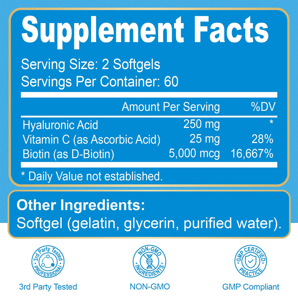 Navobary Acide Hyaluronique 250mg gélules avec étiquette