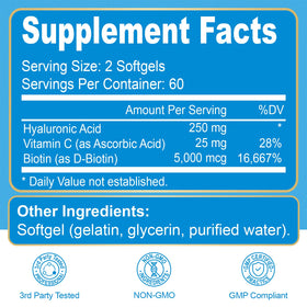 Navobary Acide Hyaluronique 250mg gélules avec étiquette
