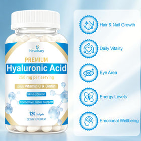 Navobary Acide Hyaluronique 250mg gélules en gros plan
