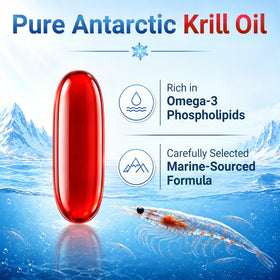 Navobary Huile de Krill 1000mg gélules softgels avec emballage