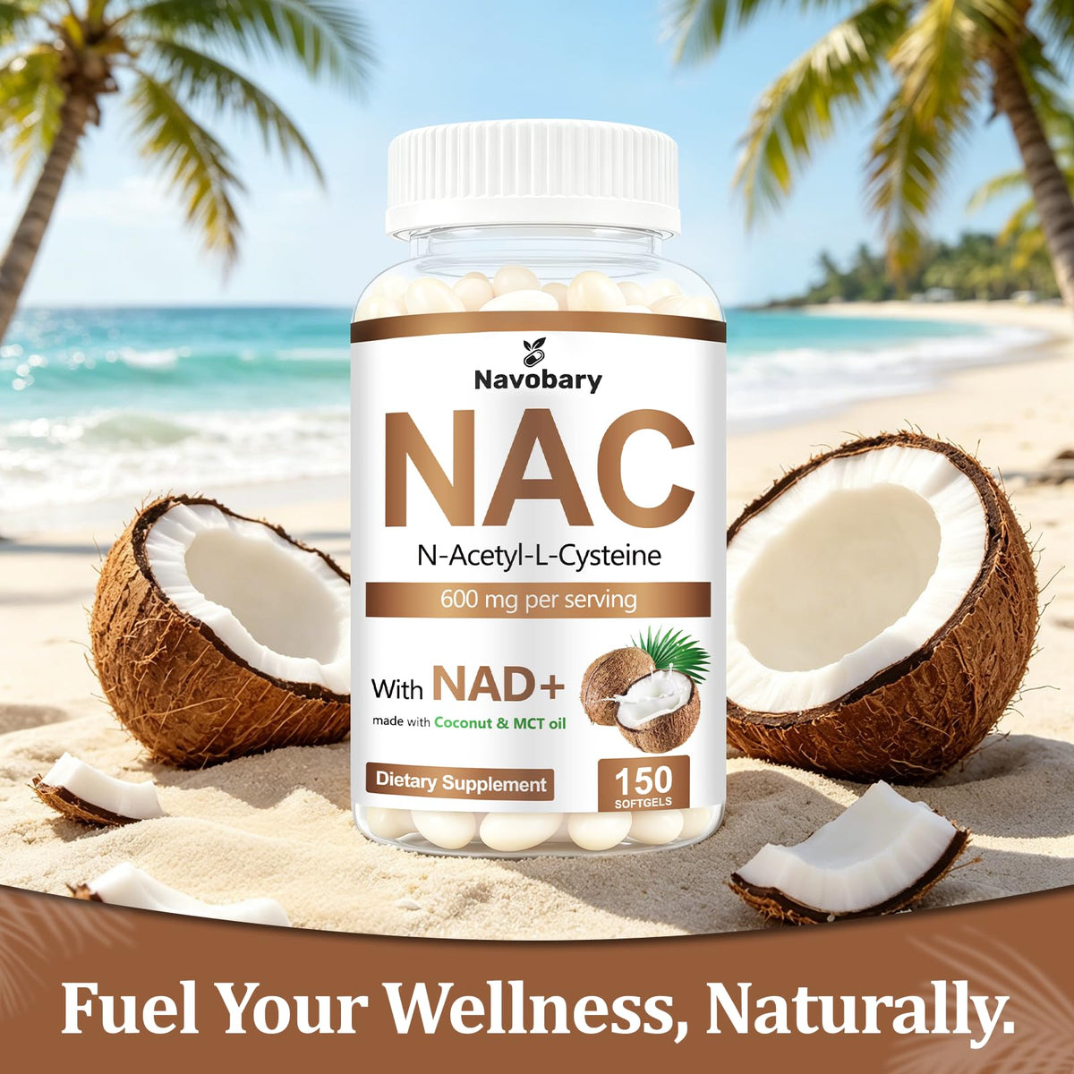 Navobary NAC 600mg gélules molles avec ingrédients