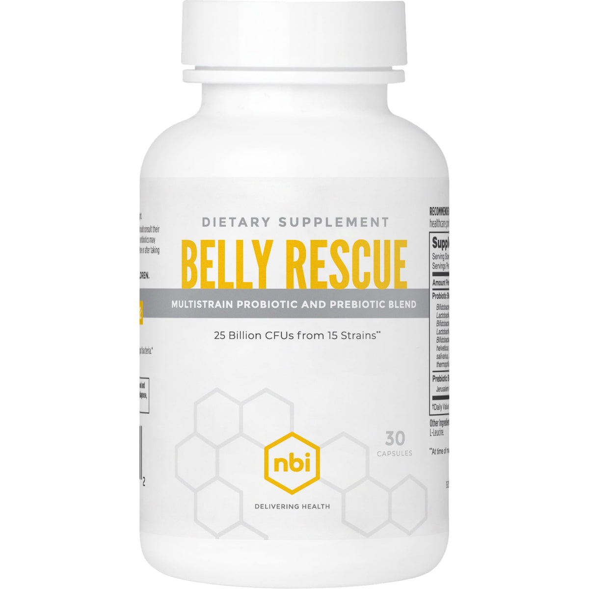 NBI Belly Rescue capsule vue de face