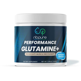 nbpure Glutamine+ Peptides 200g vue avant avec étiquette