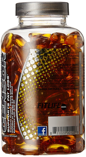NDS Censor Body Toner CLA 180 gélules sur une surface blanche