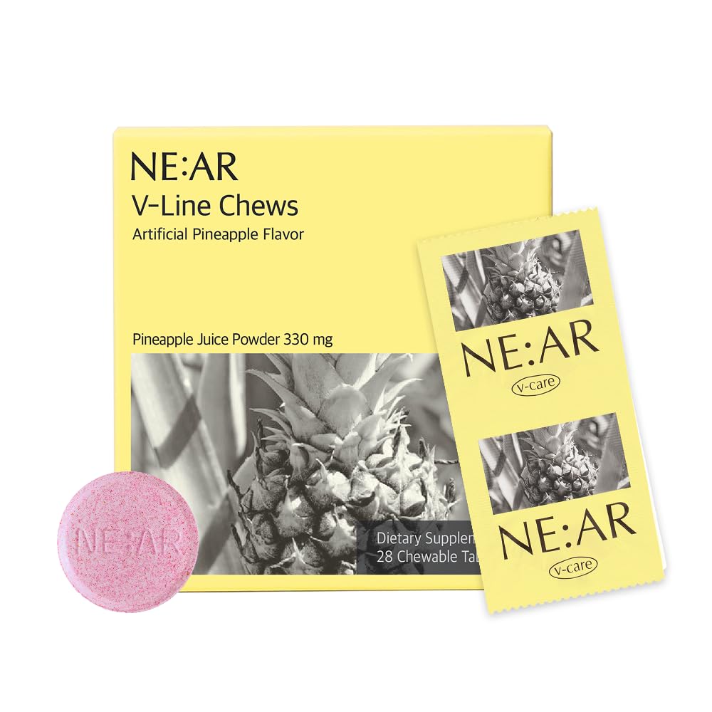 NE:AR V-Line Chews pack front view with pineapple flavor