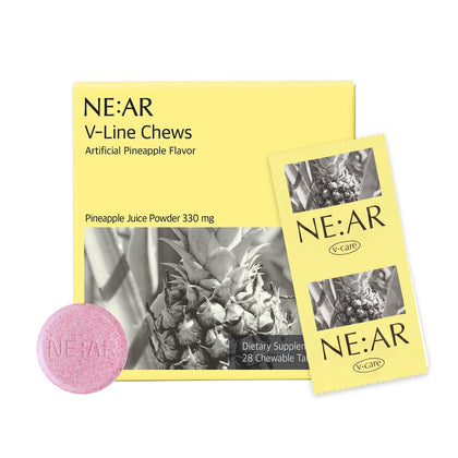 NE:AR V-Line Chews pack front view with pineapple flavor