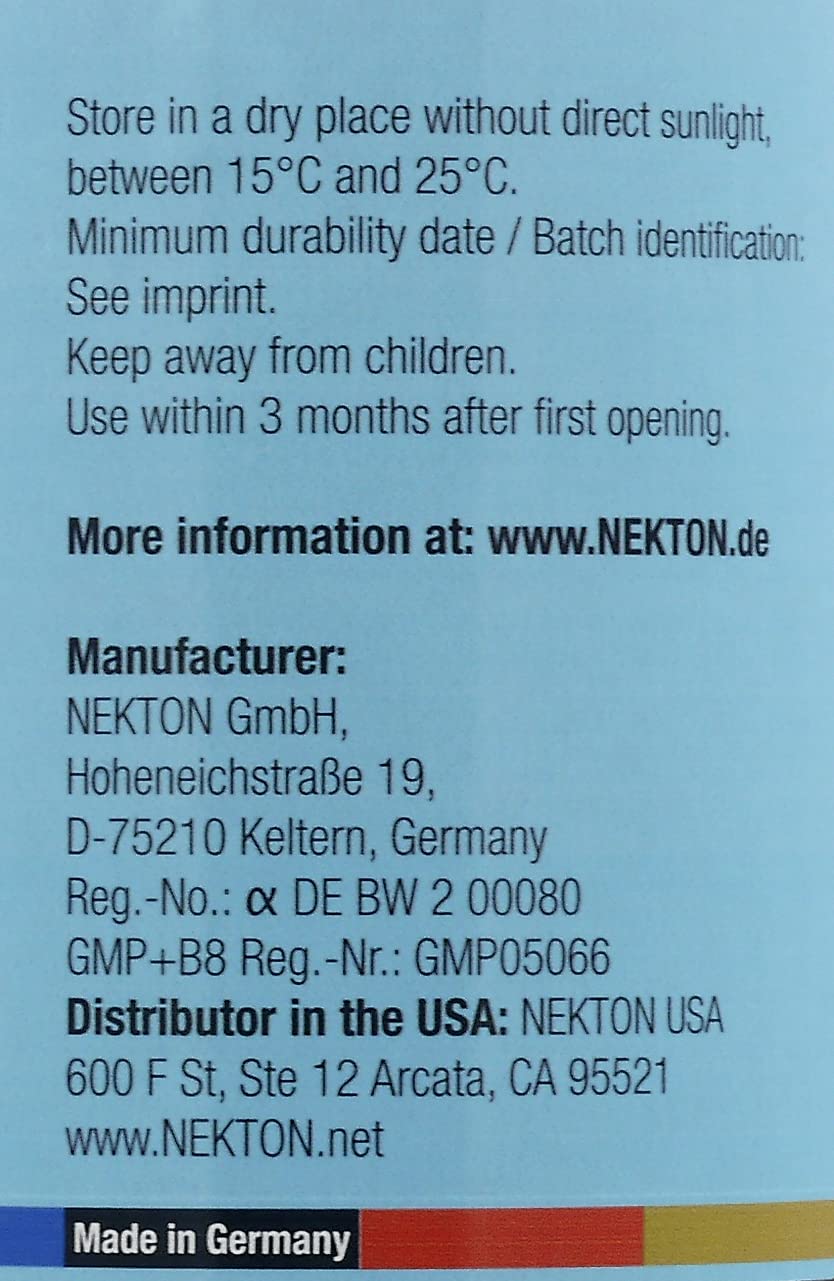 Nekton Calcium Plus 140g, utilisation dans un bol d'eau
