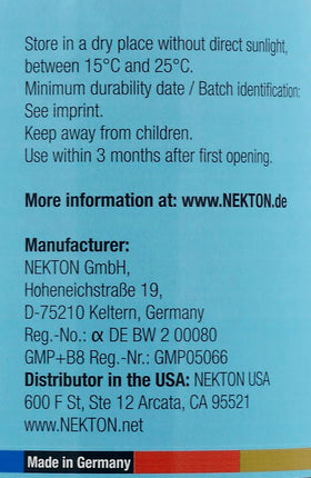 Nekton Calcium Plus 140g, utilisation dans un bol d'eau