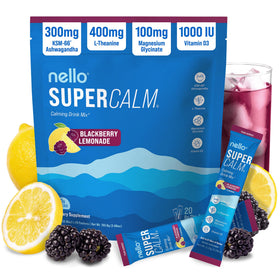 Nello Supercalm Mélange de Boisson en Poudre saveur citron framboise, sachets