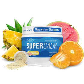Nello SuperCalm Mélange de Boisson en Poudre Tropical Tangerine - Contenant avant