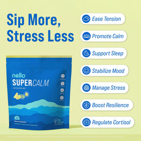 Nello SuperCalm Mélange de Boisson Poudré - ingrédients sur l'emballage