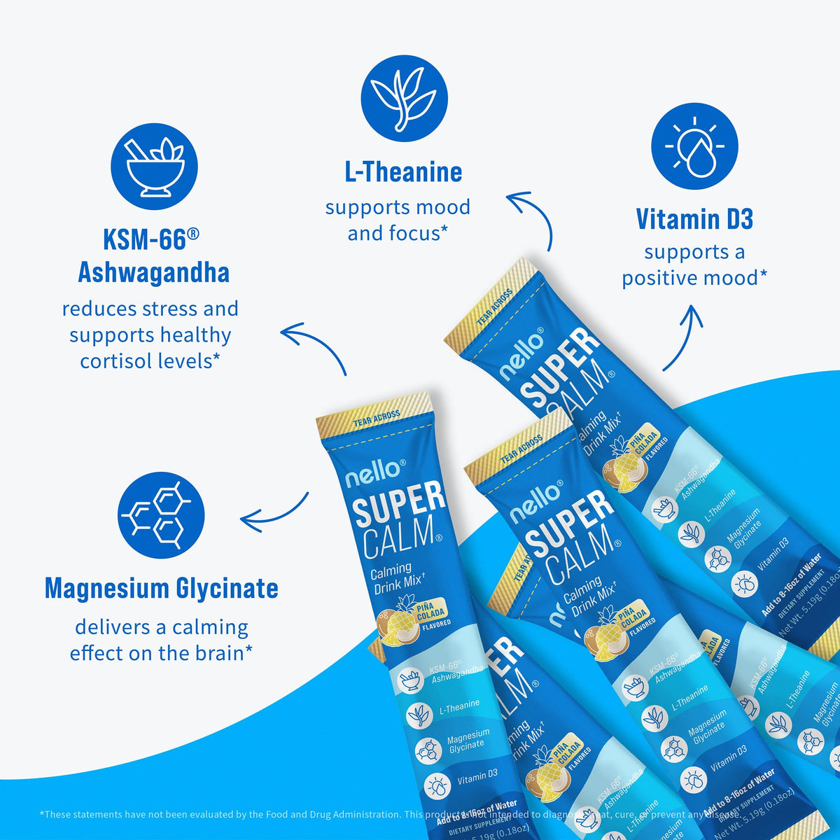 Nello Supercalm Pina Colada préparation d'une boisson