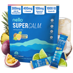 Nello Supercalm Poudre à Boire 150g - Saveur Passion Colada, sachets