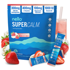 Nello Supercalm Poudre à Boire Fraises & Crème sachet individuel