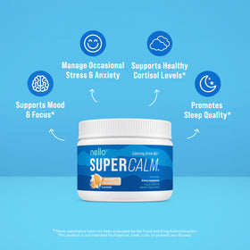 Nello Supercalm Poudre à Boire Pot avec étiquette