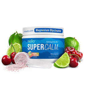 Nello Supercalm Poudre à Boire Pot de 30 Portions Saveur Noix de Coco Bleu
