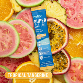 Nello Supercalm Poudre à Boire Tropical Tangerine vue de près