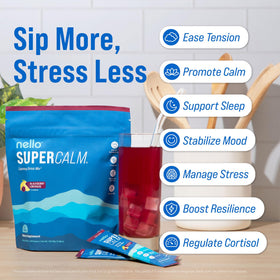 Nello Supercalm poudre à mélanger avec eau, sachet ouvert