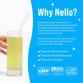 Nello Supercalm Poudre Boisson Melon Miel en utilisation