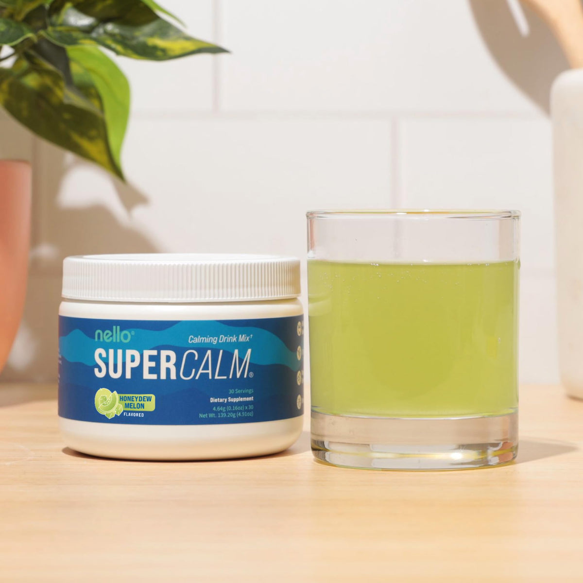Nello Supercalm Poudre Boisson Melon Miel ingrédients