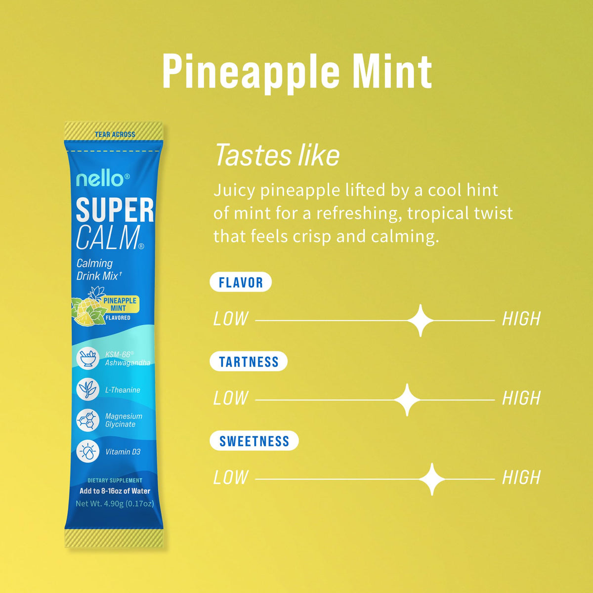 Nello Supercalm sachets individuels Ananas Menthe