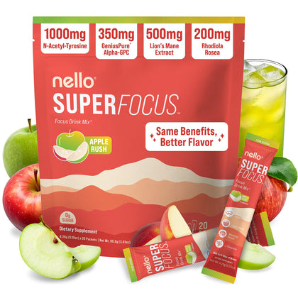 Nello Superfocus boîte de 20 sachets de mélange nootropique
