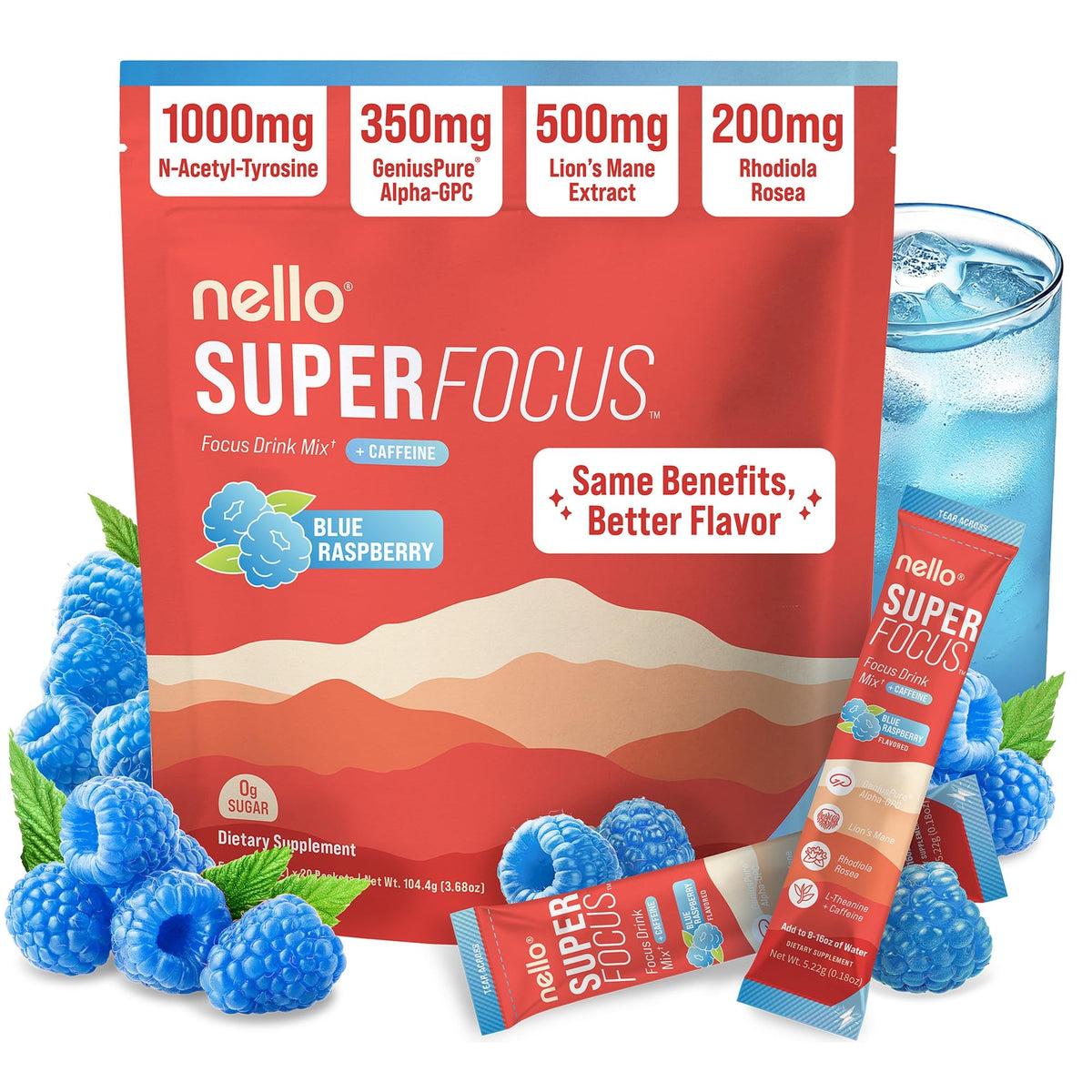 Nello Superfocus mélange nootropique 150g en sachet