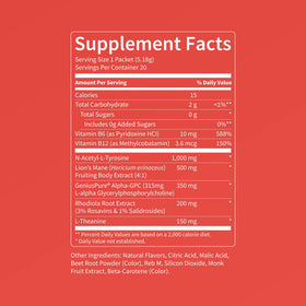 Nello Superfocus sachets avec fruits en arrière-plan