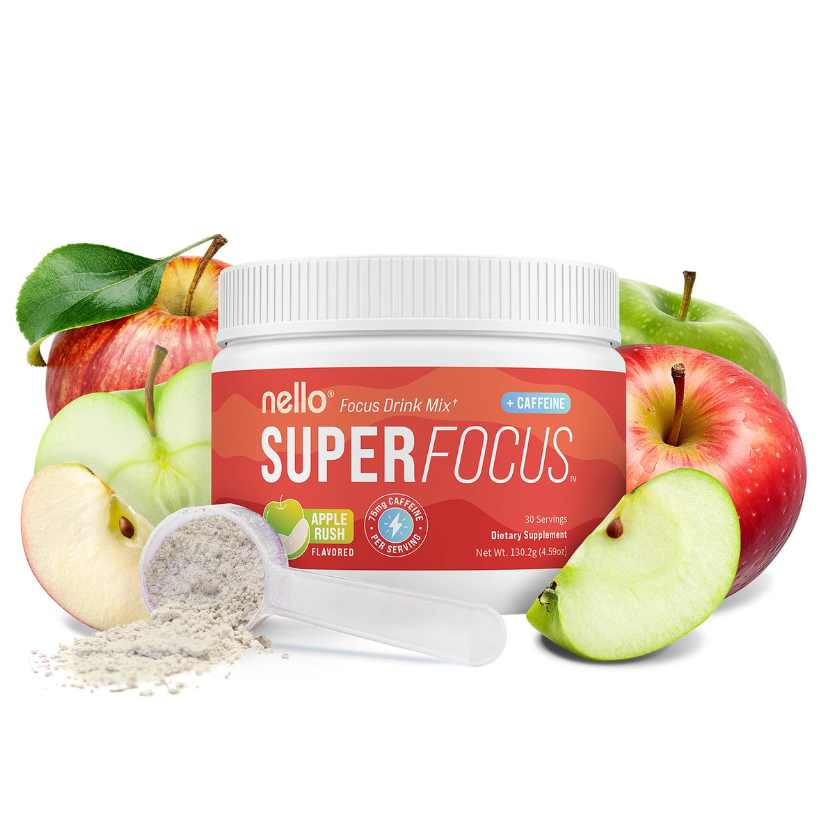 Nello Superfocus sachets de mélange nootropique saveur pomme