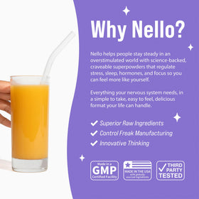 Nello Supersleep, sachets de mélange de boisson en vue aérienne