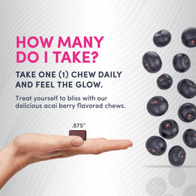 NeoCell Biotin Beauty Soft Chews with fresh acai berries