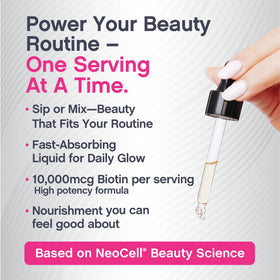 NeoCell Biotin Liquide 10 000 mcg avec une cuillère doseuse