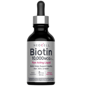 NeoCell Biotin Liquide 10 000 mcg bouteille vue de face